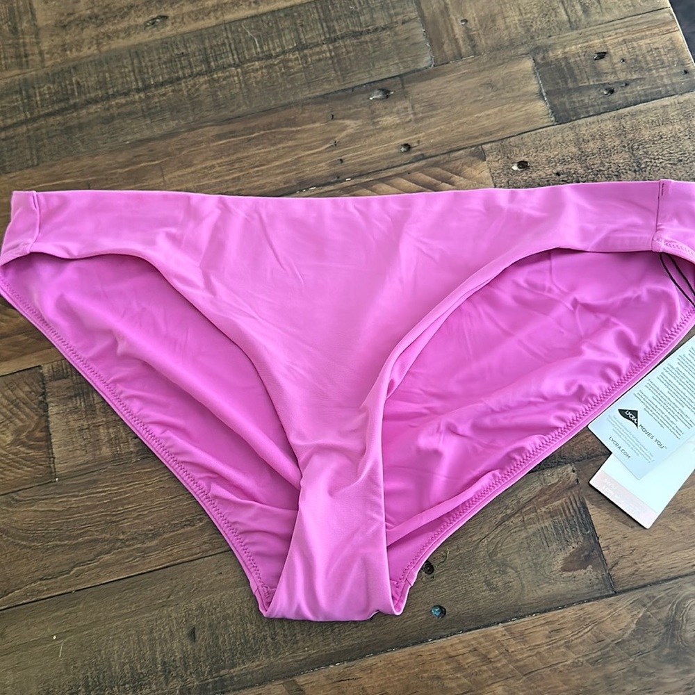 CALIA Low Rise Swim Bottoms: GERANIUM PURPLE: NEW WITH TAGS: SIZE XL